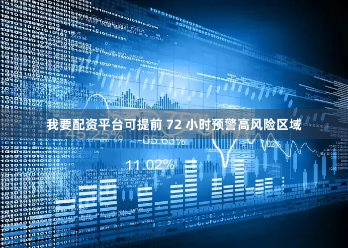 我要配资平台可提前 72 小时预警高风险区域