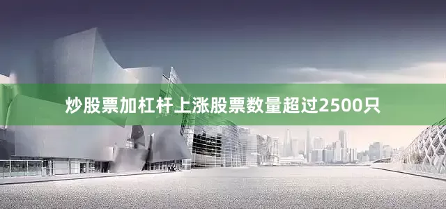 炒股票加杠杆上涨股票数量超过2500只
