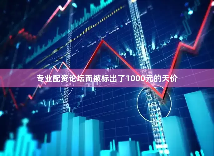 专业配资论坛而被标出了1000元的天价